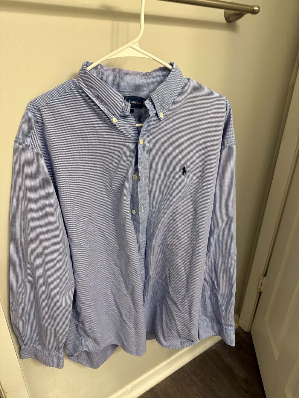 Polo Ralph Lauren Blake Relaxed Fit Micro Check Button-Down Shirt - Picture 2 of 4